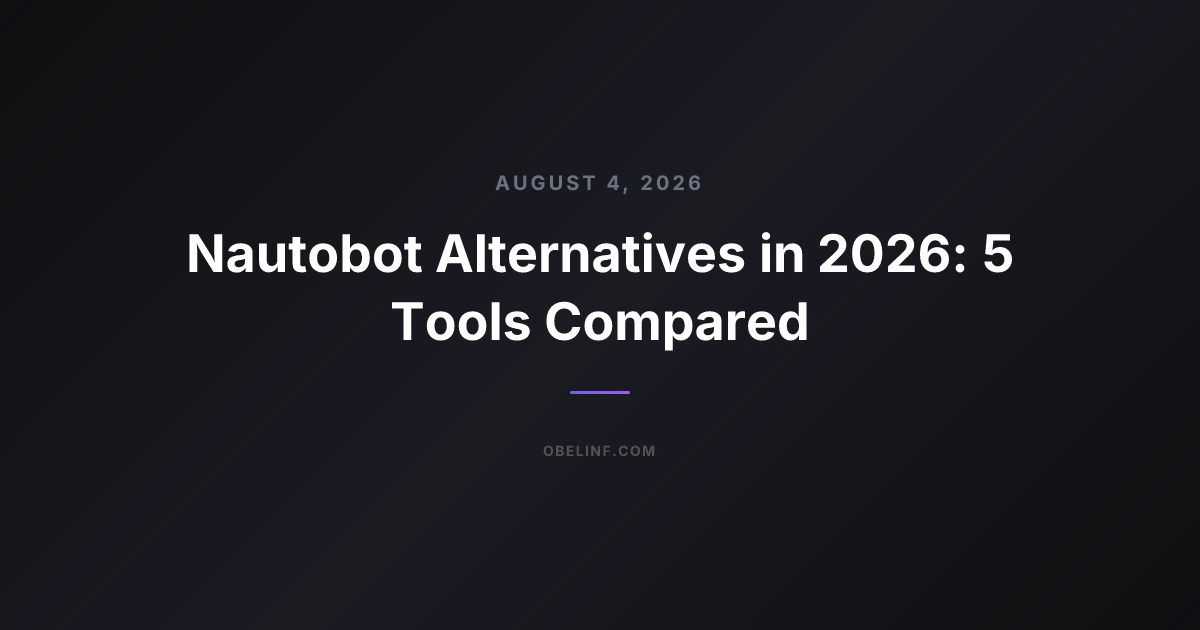 Nautobot Alternatives in 2026: 5 Tools Compared
