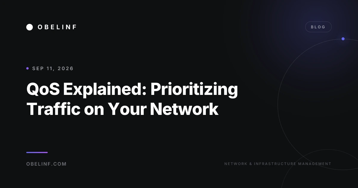 QoS Explained: Prioritizing Traffic on Your Network