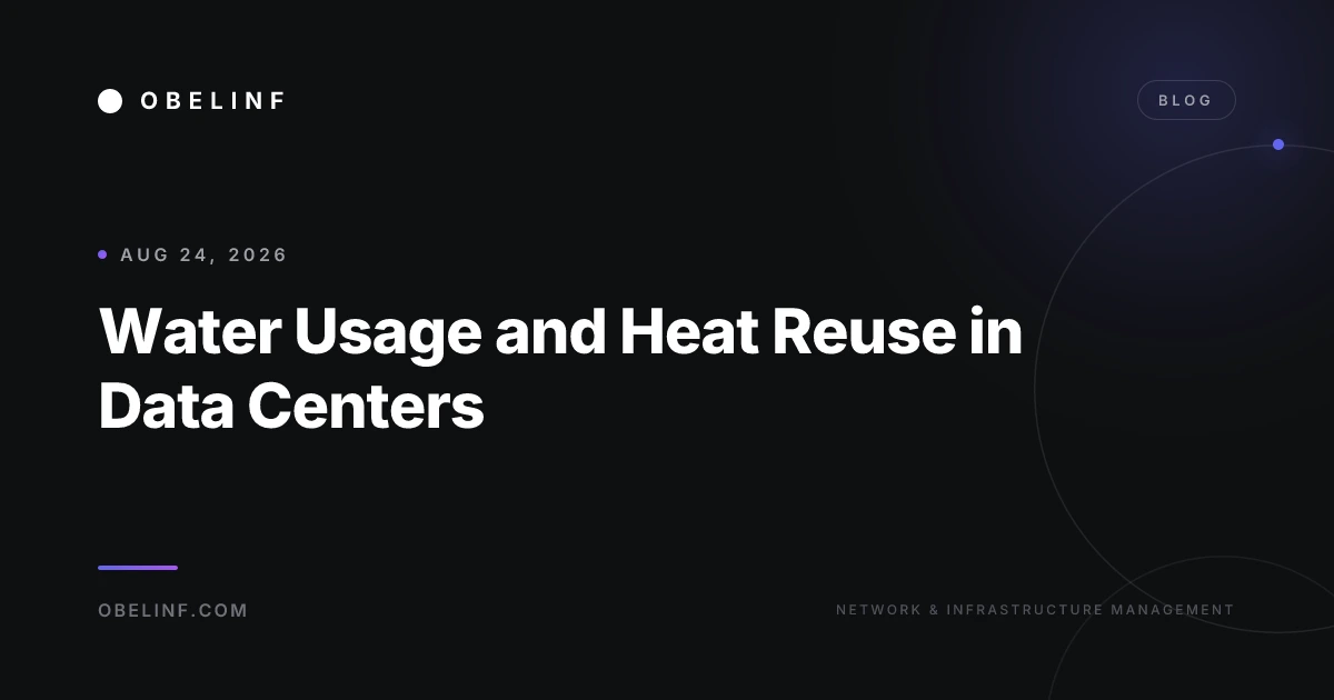 Water Usage and Heat Reuse in Data Centers